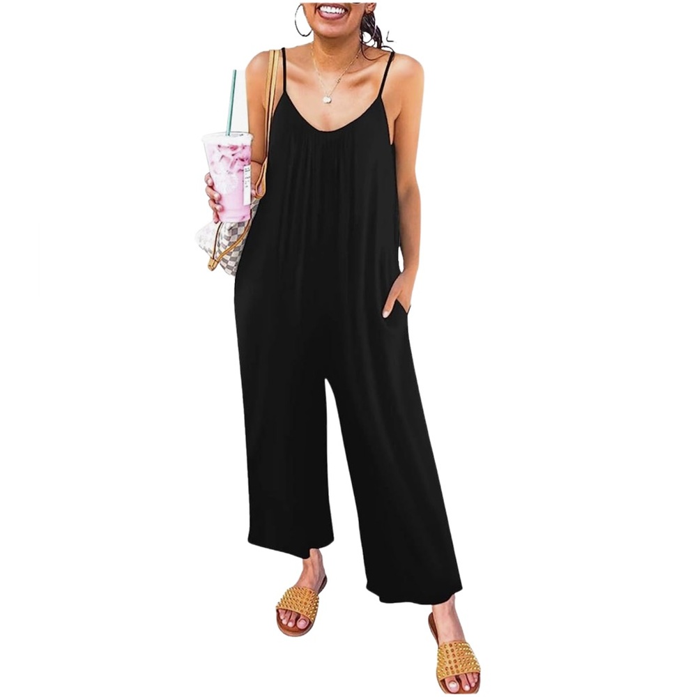 Basic Wide Leg Summer Jumpsuit